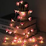 Auting LED Lichterkette Kirschblüten Innen, 4M 40 LEDS lichterkette blumen...