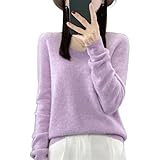 Pullover aus Merinowolle, V-Ausschnitt, Kaschmir, Strickoberteil für...