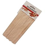 FACKELMANN Schaschlikstäbchen Fair 20cm 100 Stück aus Buche, Holz, Beige,...