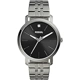 Fossil Herren Analog Quarz Uhr mit Edelstahl Armband BQ2419
