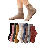 JIANNEI LIFE 10 Paar Damen Baumwolle Socken Atmungsaktive Weiche Crew...