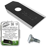 15x DONILU® SK5 Black-Carbon-Stahl Klingen Messer - kompatibel mit...