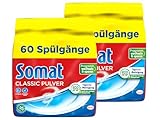 Somat Classic Pulver-Reiniger 120WL (2x 60WL), Spülmaschinenreiniger für...