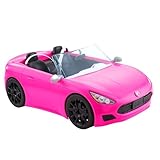 Barbie HBT92 - Cabrio-Fahrzeug, pink mit rollenden Rädern und...