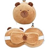 Schlafmaske mit Kissen, Schlafmaske aus Plüsch für Kinder und Erwachsene,...