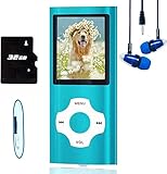 Hotechs MP3-Player/MP4-Player, MP3-Player mit 32 GB Speicherkarte,...