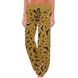 Halloween Trousers Elastischer Taille Kleider Daily Print Hosen Luftige...