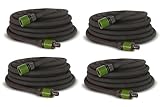 BURI 4x Perlschlauch 60 m (4x15 m) für gleichmäßige Bewässerung –...