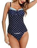 Aottori Tankini Damen Bauchweg Badeanzug Zweiteilig Push up Bademode Set...
