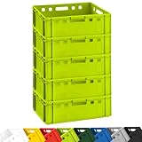 BURI 5x Fleischkiste E2 Metzgerkiste 60x40x20cm lebensmittelecht, robust,...