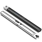 MIIVII 2 Stück Lichtbogen Feuerzeug Elektrisch Stabfeuerzeug USB Aufladbar...