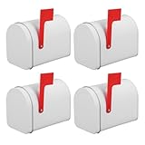 Angoily 4er-Pack kleine Briefkästen: Wasserdichter Wandbriefkasten für...