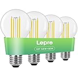 Lepro Energieklasse A E27 LED Warmweiss, 3.8W 806 Lumen Glühbirne E27,...
