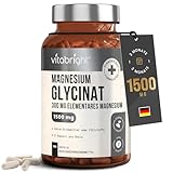Magnesium glycinat 180 Kapseln – 300 mg elementares Magnesium pro Portion...