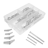 FONDOTIN 32 Stück Teiliges Schwerlast kippdübel sortiment aus Robustem...