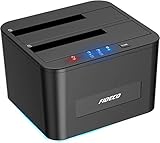 FIDECO Festplatten Dockingstation, USB3.0 SATA HDD Dockingstation für 2,5...