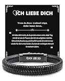CheersLife Ich Liebe Dich Geschenke für Männer - Armband Valentinstag...