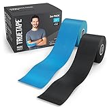 TRUETAPE® Kinesiotape – BASIC Uncut Duo – 2x Rollen (5 m x 5 cm)...