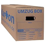 20 Stk. Umzugskartons 620 x 300 x 330 mm doppelter Boden Umzug Karton...