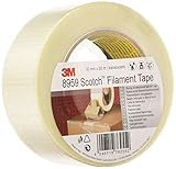 Scotch Filamentklebeband 8959 transparent 50mm x 50m – Kreuzgewebtes...