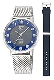 ETT Eco Tech Time Funk Solar Herren Uhr Analog mit digitalem Datum mit...