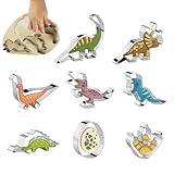 Dinosaurier-Sandwich-Ausstechformen – Keksformen aus Edelstahl,...