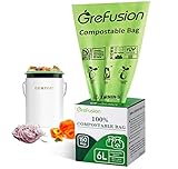 GreFusion Biomüllbeutel 6 Liter x 150 Kompostierbare Bio Müllbeutel...