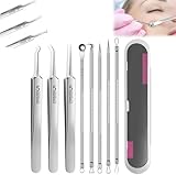 Tweezers, Stainless Steel Blackhead Removal Kit 8 Tweezers, pickel...