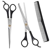 URAQT Haarschere Set, 2 Scharfe Professionell Scheren-Sets, Licht...