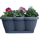Hossi's Wholesale Blumenkasten 40cm, Balkonkasten mit Wasserspeicher,...