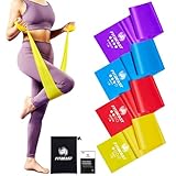 FitBeast Fitnessbänder 4er-Set, 1.5M Gymnastikbänder mit 4 Gymnastikband,...