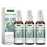 3 Pcs Lungenspray Asthmaspray Rezeptfrei Lungenreinigung...