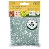 GRÜNSPECHT Traubenkern-Kissen 12x12cm, Wärmekissen für Babys &...