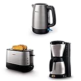 Philips HD9350/90 Wasserkocher (2200 Watt, 1.7 Liter) [Energieklasse A+++]...