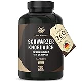 Schwarzer Knoblauch Extrakt - 22500mg pro Tag (15:1) Extrakt - 360 Kapseln...