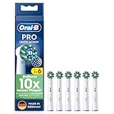 Oral-B Pro CrossAction Aufsteckbürsten für elektrische Zahnbürste, 6...