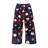 Hello Ktty Pyjamas Women's Pyjamas Trousers Long Flannel Pyjama Bottoms...