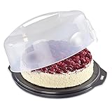 Xavax Kuchen-Transportbox rund mit Deckel Kuchenbehälter 31,5 cm...