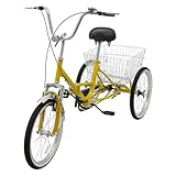 MINUS ONE 20 Zoll Faltbar Dreirad für Erwachsene, EIN Gang Lastenfahrrad 3...