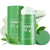 2 Stück Green Tea Mask Stick - Grüne Tee Maske für Tiefenreinigung,...
