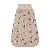 Babyschlafsack 0,5 Tog mit elastischem Bund, Sommer Wickelsack aus...
