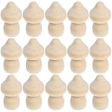 Pilz Holzfiguren zum Bemalen Basteln: 15 Stücke Holzpilze Miniatur...