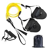 LUFEIS Zugseil Schwimmen, 2 in 1 Zugseil Schwimmen, Schwimmtraining mit...