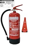 Brandengel Feuerlöscher 6kg ABC Pulverlöscher mit Manometer EN 3,...