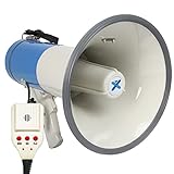 VONYX MEG060, 60 Watt Megafon mit Sirene und Mikrofon, MP3, USB, SD, AUX,...