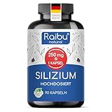 Raibu Silizium Kapseln hochdosiert - 667mg organisches Silica hochdosiert...