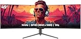 GAMEPOWER WQ49 Curved Gaming Monitor 49 Zoll 144Hz 1ms, 32:9 DFHD...