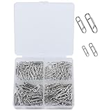 Whltzf 200 Stück Verbindungsspaltringe, Angel-Clip-Verbinder, schnelle...