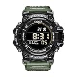 HFWXYSA Herren Sport Digital Uhren - 50 M Wasserdicht Sport Armbanduhr Mit...