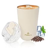 Philorn Thermobecher Kaffee to go Becher - 13oz/380ml Kaffeebecher to go...